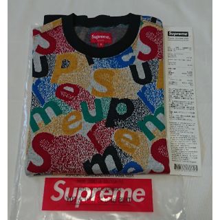 シュプリーム(Supreme)のSupreme Scatter Text Crewneck マルチSサイズ 新品(スウェット)