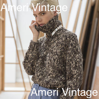 Ameri VINTAGE - Ameri Vintage ラメタートルニットの通販 by ゴルフ