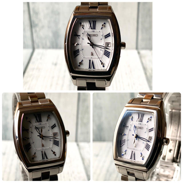 美品】SEIKO ルキア 1B22-0CC0 電波ソーラー チタン トノー型 美品】SEIKO ルキア 1B22-0CC0 電波ソーラー チタン トノー型
