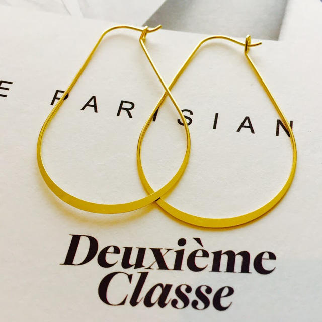 ★新品 DEUXIEME CLASSE ドゥーズィエムクラス 楕円フープピアス