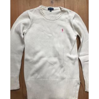 ポロラルフローレン(POLO RALPH LAUREN)の超美品ラルフローレン　白ニット(ニット/セーター)