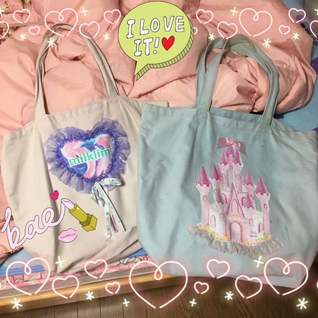 NILE PERCH(ナイルパーチ)のゆめかわ💜 トート レディースのバッグ(トートバッグ)の商品写真