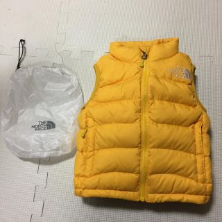 ザノースフェイス(THE NORTH FACE)の11日までyai様専用 未使用品 ノースフェイス ダウンベスト 90 黄色(ジャケット/上着)