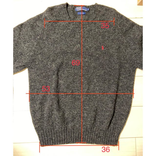 Ralph Lauren(ラルフローレン)のラルフローレン　セーター  ウール100% メンズのトップス(ニット/セーター)の商品写真