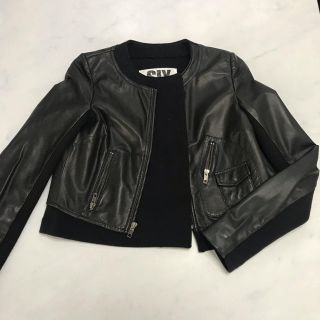 スライ(SLY)のスライ SLY レザージャッケット ライダース ノーカラー Aライン(ライダースジャケット)