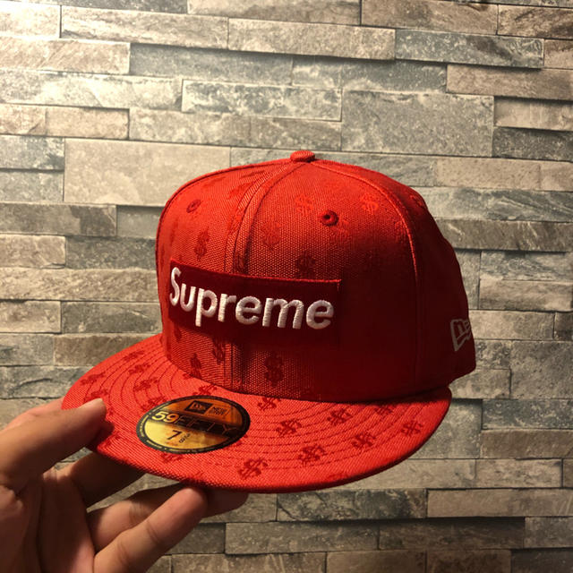 Supreme 18ss New Era Box Logo Red キャップ帽子