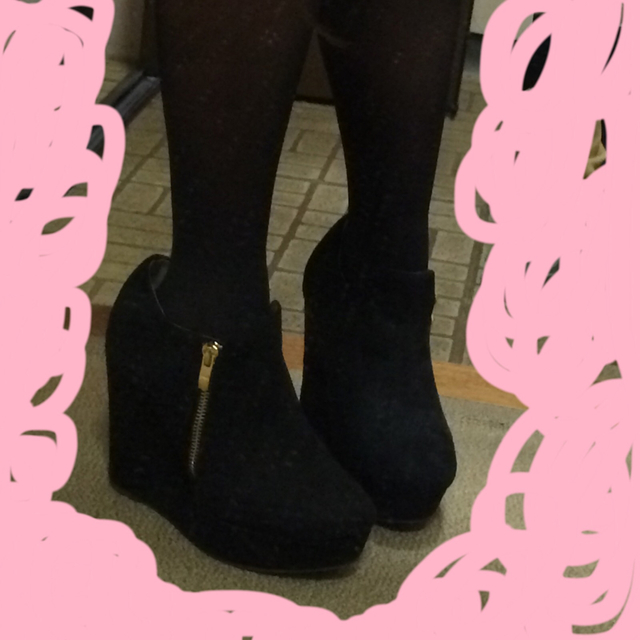 feminine cafe ♡ ブーティ レディースの靴/シューズ(ブーティ)の商品写真