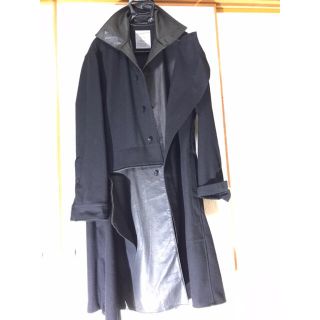 ヨウジヤマモト(Yohji Yamamoto)のYohji Yamamoto レザー切り替えコート(チェスターコート)