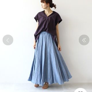 ドレスレイブ(DRESSLAVE)のDRESSLAVEViscose linen long SK(リネンサーキュ(ロングスカート)