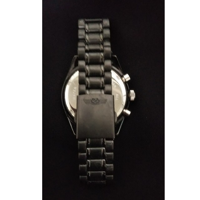 クロノグラフ ブラック メンズ腕時計 メンズの時計(腕時計(アナログ))の商品写真
