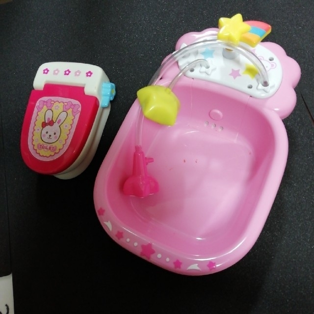 メルちゃんトイレ、バスタブ キッズ/ベビー/マタニティのおもちゃ(知育玩具)の商品写真