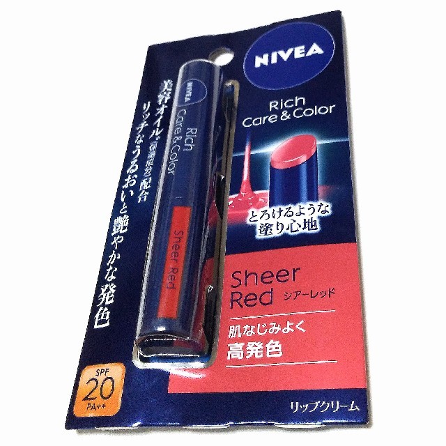 ニベア(ニベア)のNIVEA リッチケア＆カラーリップ　シアーレッド コスメ/美容のスキンケア/基礎化粧品(リップケア/リップクリーム)の商品写真