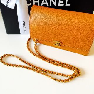 シャネル(CHANEL)のシャネルキャビアスキンチェーンウォレット(ショルダーバッグ)