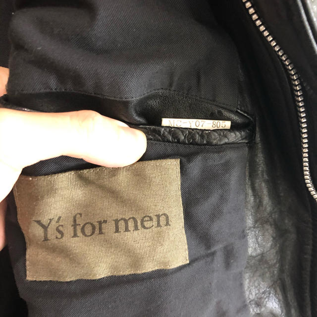 yohji yamamoto y's for men コットン切替ライダース