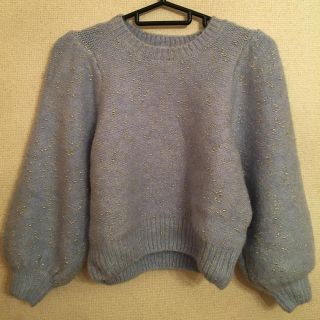 ザラ(ZARA)のZARA  メタリック素材トップス(ニット/セーター)