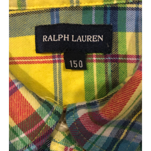 Ralph Lauren(ラルフローレン)のラルフローレン チェック シャツ 150 キッズ/ベビー/マタニティのキッズ服男の子用(90cm~)(ブラウス)の商品写真