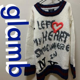 グラム(glamb)のglamb グラム　I LOVE NY knit アイラヴニューヨークニット(ニット/セーター)