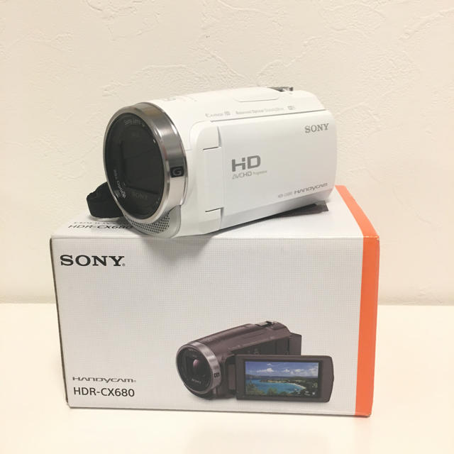 ベルギー製 週末値引中 美品 SONY HDR-CX680 ビデオカメラ ホワイト