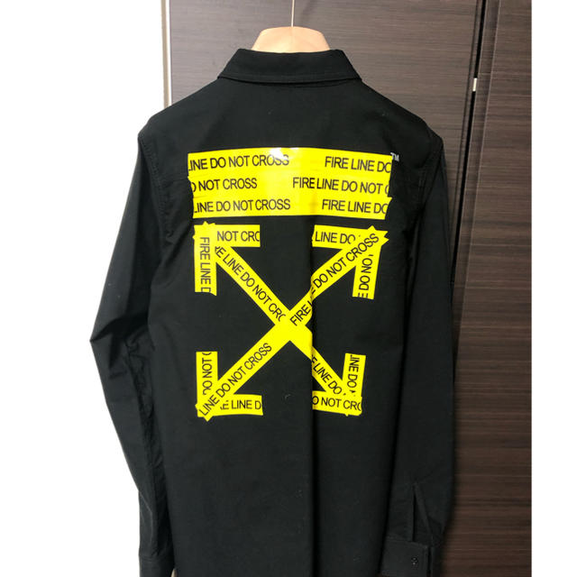 OFF-WHITE(オフホワイト)の2018SS 【OFF-WHITE 】ファイヤーテープ シャツ メンズのトップス(シャツ)の商品写真