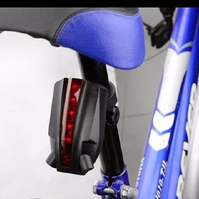 X自転車防水LEDテールランプレッド(5LED+2レーザー 通販