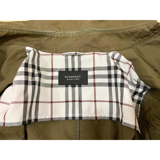 BURBERRY BLACK LABEL(バーバリーブラックレーベル)のBURBERRY モスグリーン ジャケット Lサイズ メンズのジャケット/アウター(テーラードジャケット)の商品写真