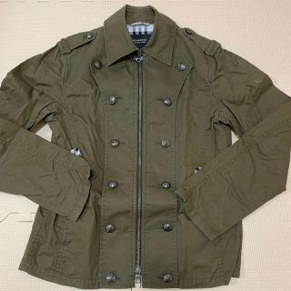 バーバリーブラックレーベル(BURBERRY BLACK LABEL)のBURBERRY モスグリーン ジャケット Lサイズ(テーラードジャケット)