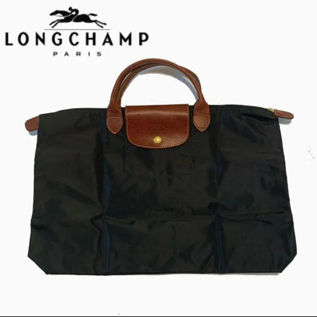 LONGCHAMP - Longchamp ロンシャン 折りたたみバッグ ナイロン レザーの通販 by ayaringo's shop