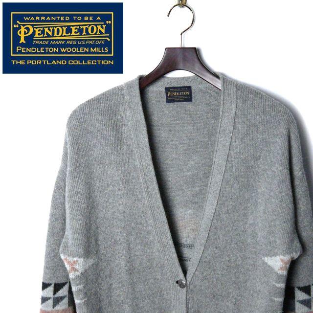 PENDLETON - PENDLETON ペンドルトン ジャガードVネックカーディガンの