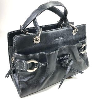 ランセル(LANCEL)の【美品】ランセル レザー ハンドバッグ 黒(ハンドバッグ)