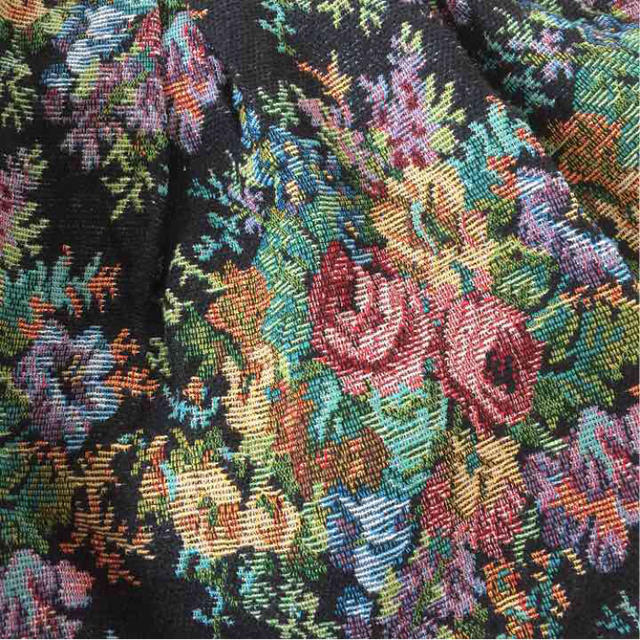 ゴブラン織り花柄スカート レディースのスカート(ミニスカート)の商品写真