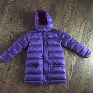 パタゴニア(patagonia)のりえ様専用 中古 パタゴニア パープル ロングダウン 10T(ジャケット/上着)