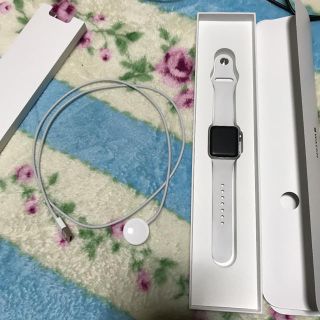 アップル(Apple)のApple watch series3 38mm 白(腕時計(デジタル))