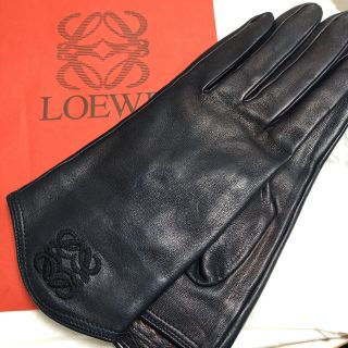 ロエベ(LOEWE)のLOEWE  レザー手袋 　レディース　size7(手袋)