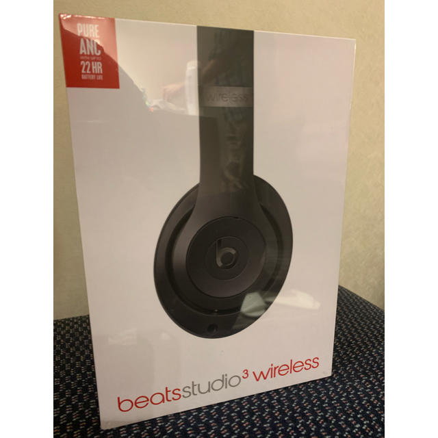 Beats by Dr Dre(ビーツバイドクタードレ)のbeats studio3 wireless マットブラック 新品未開封　 スマホ/家電/カメラのオーディオ機器(ヘッドフォン/イヤフォン)の商品写真