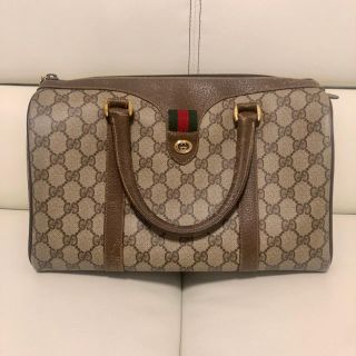 グッチ(Gucci)のオールドグッチ シェリーライン　ボストンバッグ(ボストンバッグ)