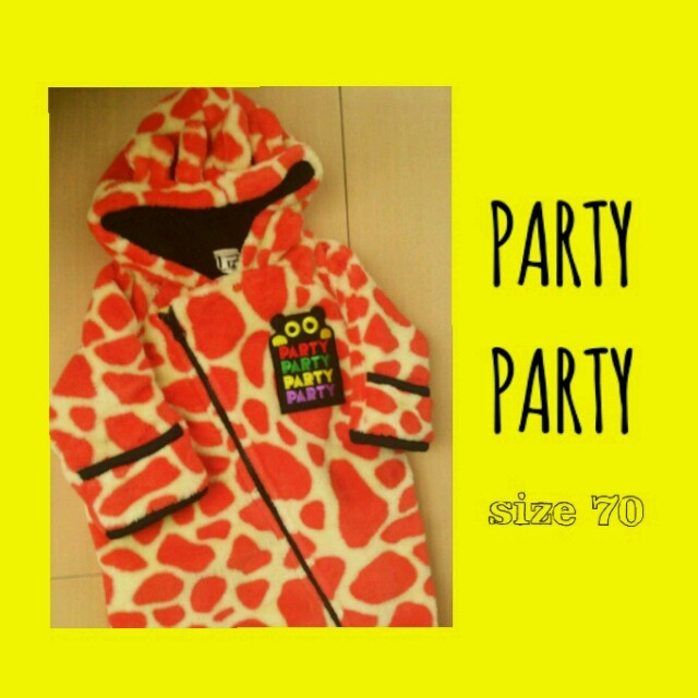 PARTYPARTY(パーティーパーティー)の●PARTYPARTY●size70 キッズ/ベビー/マタニティのベビー服(~85cm)(カバーオール)の商品写真