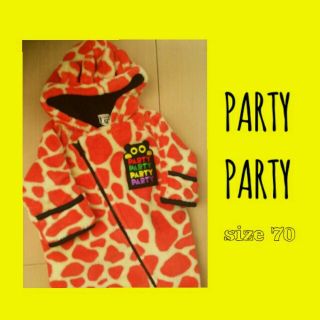 パーティーパーティー(PARTYPARTY)の●PARTYPARTY●size70(カバーオール)