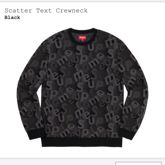 シュプリーム Supreme Scatter Text Crewneck