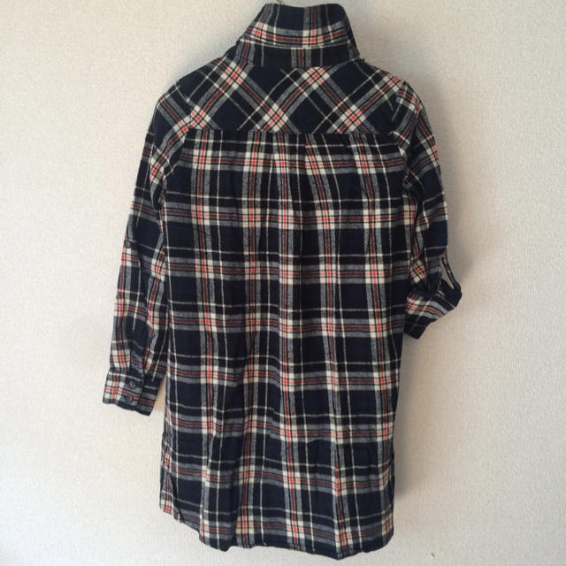 ロング丈チェックシャツ レディースのトップス(シャツ/ブラウス(長袖/七分))の商品写真