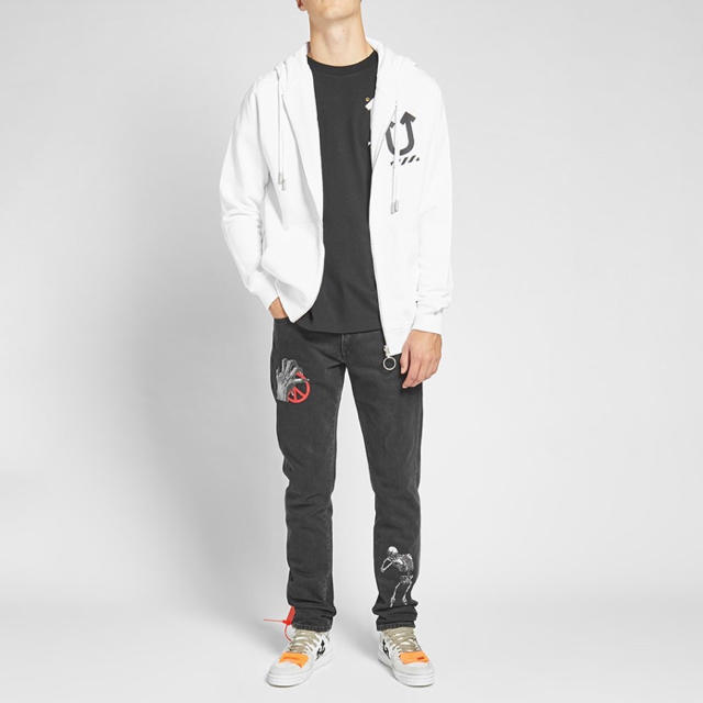 OFF-WHITE X UNDERCOVER REVERSE ZIP HOODY