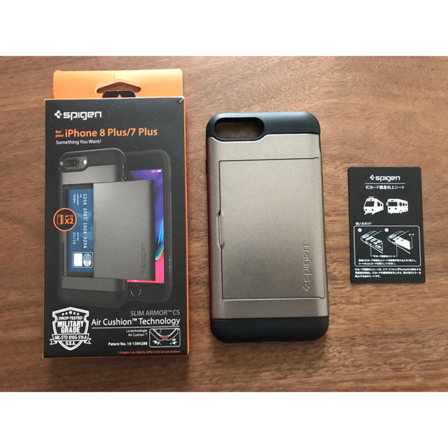 Spigen(シュピゲン)の★専用★Spigen iPhone8plus 7plusケース ICカード収納 スマホ/家電/カメラのスマホアクセサリー(iPhoneケース)の商品写真