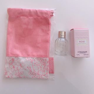 ロクシタン(L'OCCITANE)の値下げ　ロクシタン　オードトワレ　ローズ　ポーチ(香水(女性用))