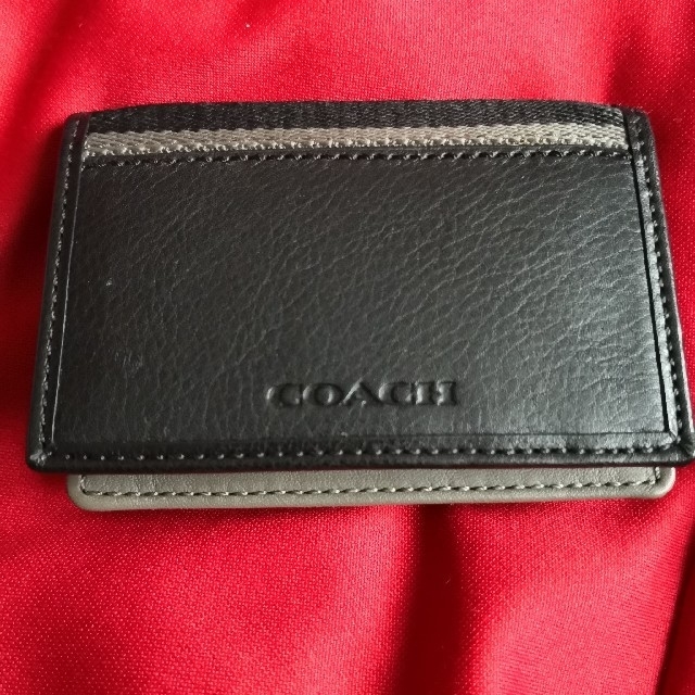 COACH(コーチ)のO-KOOK様専用　【新品未使用】COACH　名刺入れ メンズのファッション小物(名刺入れ/定期入れ)の商品写真