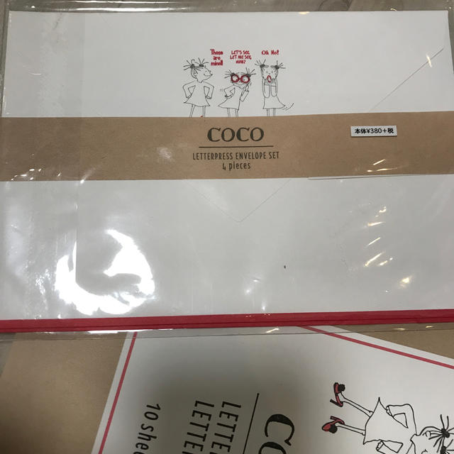 Coco(ココ)の新品 ココちゃん レターパッド 3冊 インテリア/住まい/日用品の文房具(ノート/メモ帳/ふせん)の商品写真