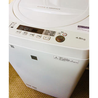 シャープ(SHARP)の2019年製 SHARP 洗濯機 【美品】(洗濯機)