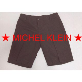 ミッシェルクラン(MICHEL KLEIN)の【 MICHEL KLEIN 】スッキリ見えるハーフパンツ ♬(ハーフパンツ)