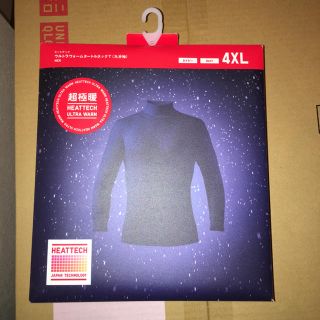 ユニクロ(UNIQLO)の超極暖タートルネック4XL ネイビー(Tシャツ/カットソー(七分/長袖))