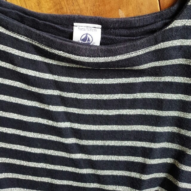 PETIT BATEAU(プチバトー)のプチバトー　ボーダーチュールワンピース キッズ/ベビー/マタニティのキッズ服女の子用(90cm~)(ワンピース)の商品写真