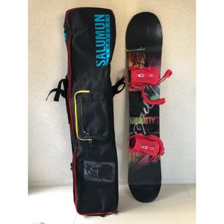 サロモン(SALOMON)のスノーボード（146㎝）＋ビンディング＋ボードバッグ　3点セット(ボード)