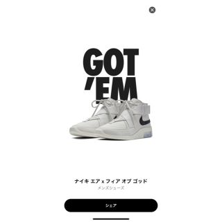 フィアオブゴッド(FEAR OF GOD)のnike fear of god raid FOG エアフィアオブゴッド　レイド(スニーカー)